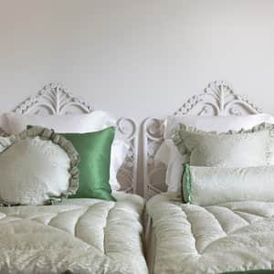 Coral Fern Silk Eiderdown - Green