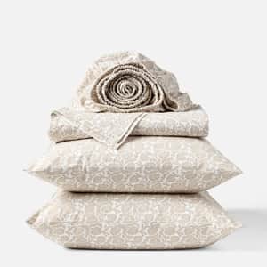 Organic Print Percale Sheet Set