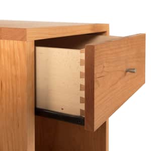 Larssen 1-Drawer Enclosed Shelf Nightstand