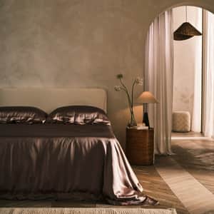 Mocha Silk Duvet Cover