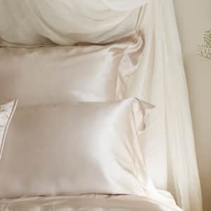 Windsor Silk Decorative Pillow - Blush