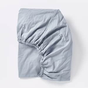 Organic Crinkled Percale&trade; Fitted Sheet