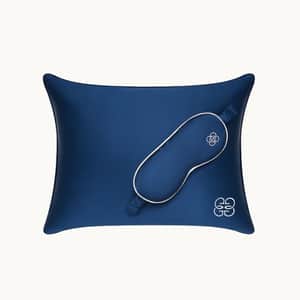 Silk Travel Pillow - Navy