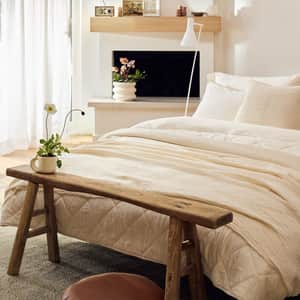 Organic Crinkled Percale&trade; Duvet Cover
