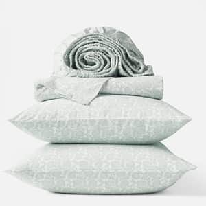 Organic Print Percale Sheet Set