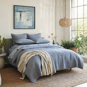 Topanga Organic Matelasse Striped Throw