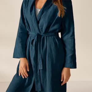 Women's Organic Relaxed Linen Robe
