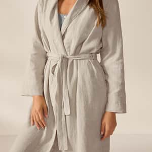 Women's Organic Relaxed Linen Robe