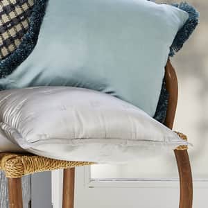 Windsor Silk Decorative Pillow - Silver grey