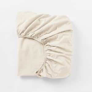 Organic Crinkled Percale&trade; Fitted Sheet