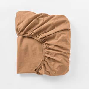 Organic Crinkled Percale&trade; Fitted Sheet