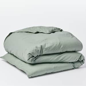 Organic Crinkled Percale&trade; Duvet Cover