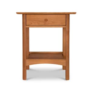 Heartwood Shaker 1-Drawer Open Shelf Nightstand