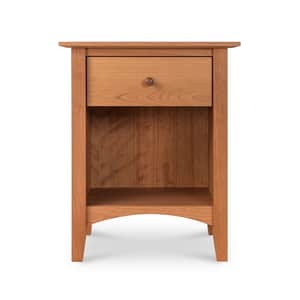 American Shaker 1-Drawer Enclosed Shelf Nightstand