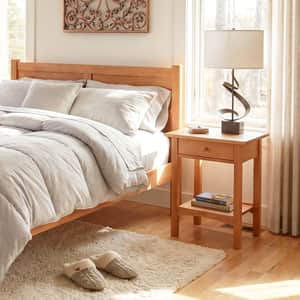Burlington Shaker 1-Drawer Open Shelf Nightstand