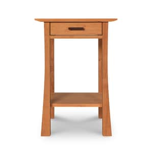 Contemporary Craftsman 1-Drawer Open Shelf Nightstand