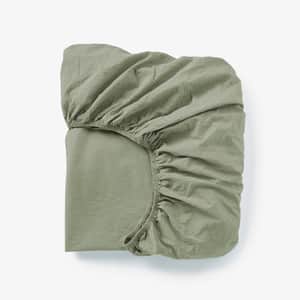 Organic Crinkled Percale&trade; Fitted Sheet