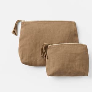 Helena Organic Linen Pouch Set