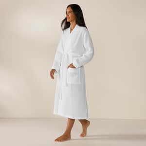 Unisex Organic Waffle Robe