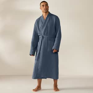 Unisex Organic Waffle Robe