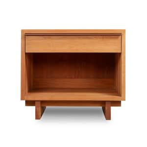 Kipling 1-Drawer Enclosed Shelf Wide Nightstand