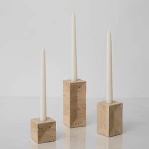 Travertino Candle Holders