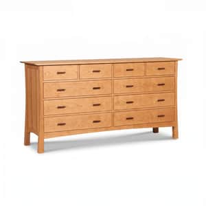 Contemporary Craftsman 10-Drawer Wide Dresser