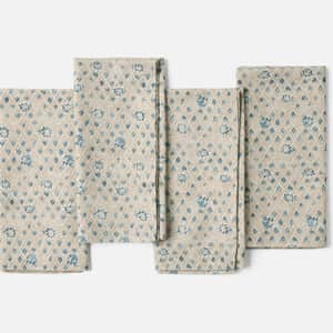 Coral Bell Print Napkins, Set of 4