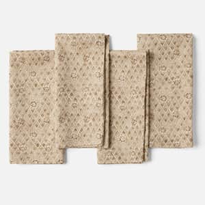 Coral Bell Print Napkins, Set of 4