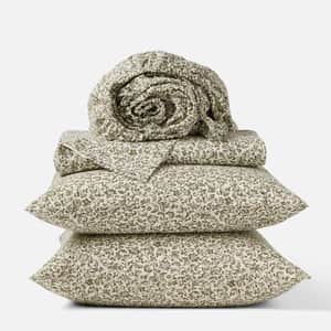 Organic Print Percale Sheet Set