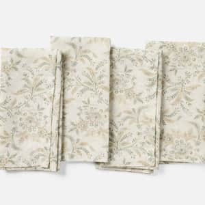 Marguerite Organic Print Napkins, Set of 4
