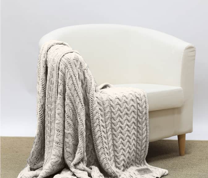 Downtown Company Cable Knitted Throw image