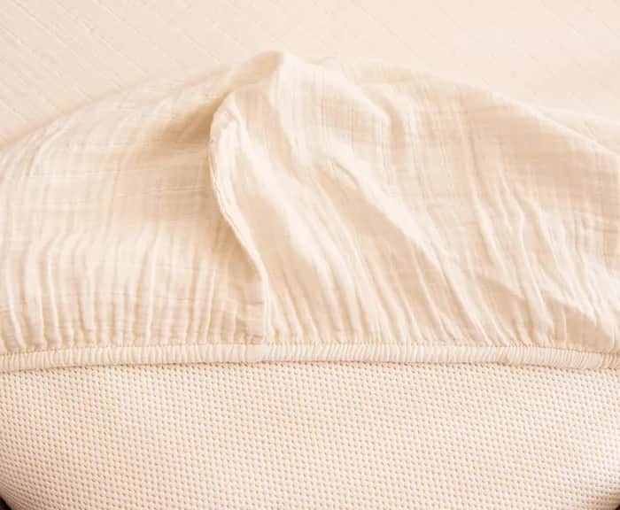 Naturepedic Organic Breathable Muslin Crib Sheet image
