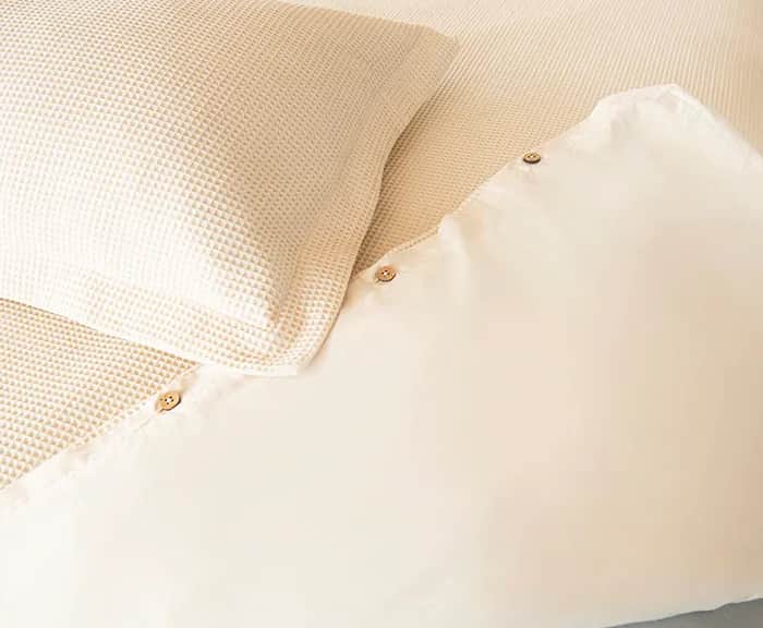 Naturepedic Organic Cotton Waffle Duvet Cover - Thumbnail 2