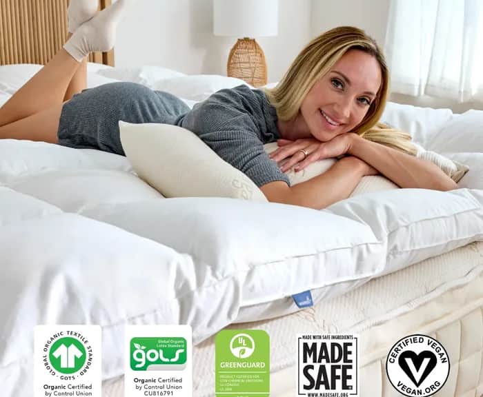 Naturepedic Box-Stitched Organic Latex Topper image