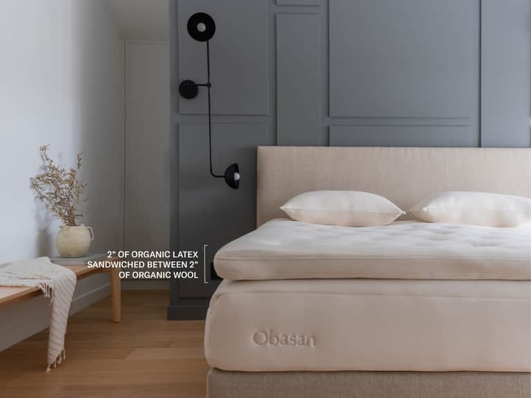 Obasan Grand Organic Wool and Latex Mattress Topper