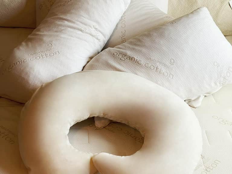 Naturepedic Nursing Pillow with Waterproof Cover image