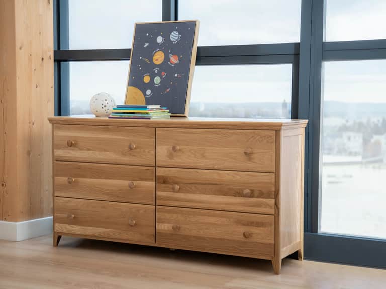 Naturepedic Savona Oak Kids 6 Drawer Dresser