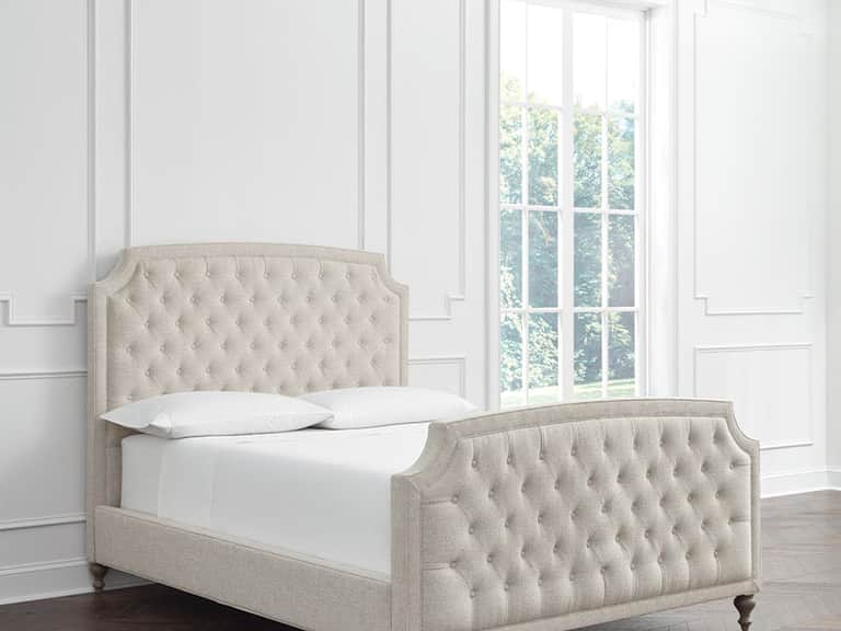 Ashville Upholstered Bed with Footboard image