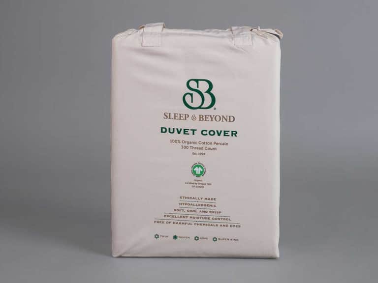 Sleep and Beyond Organic Cotton Percale Duvet Cover Set image