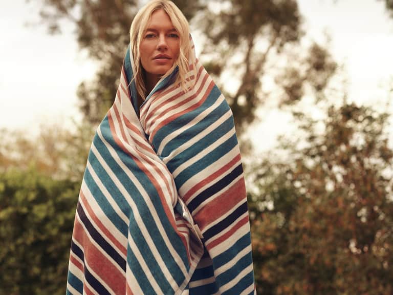 Dawn Stripe Organic Beach Towel image