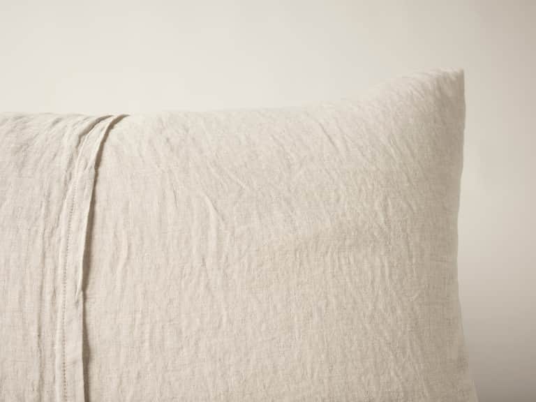 Cambria Embroidered Organic Linen Sham image