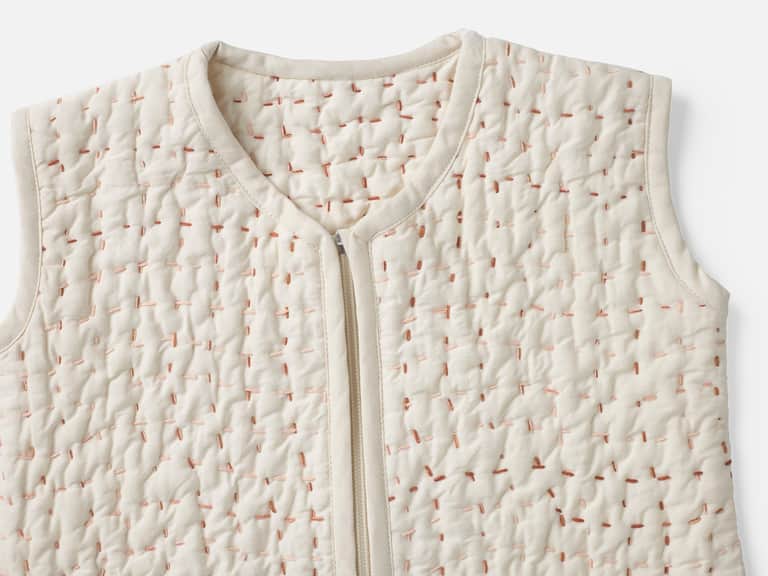 Pebbled Handstitched Organic Snuggle Sack image