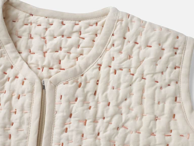 Pebbled Handstitched Organic Snuggle Sack image