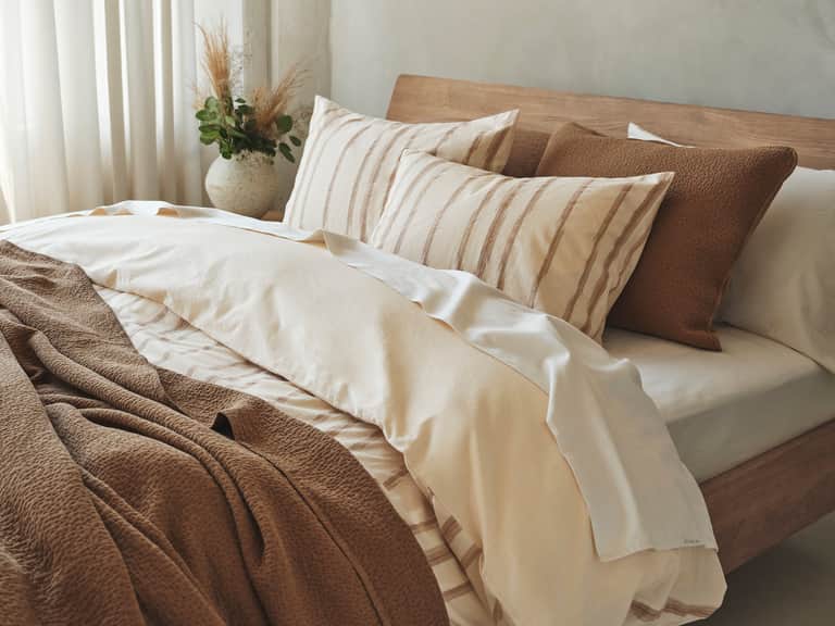 Cazadero Stripe Organic Duvet Cover image