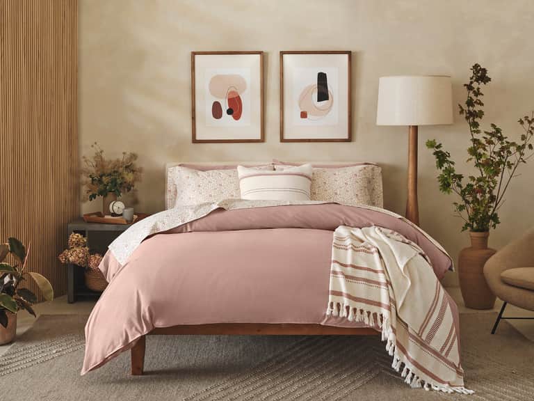 Organic Print Percale Sheet Set image