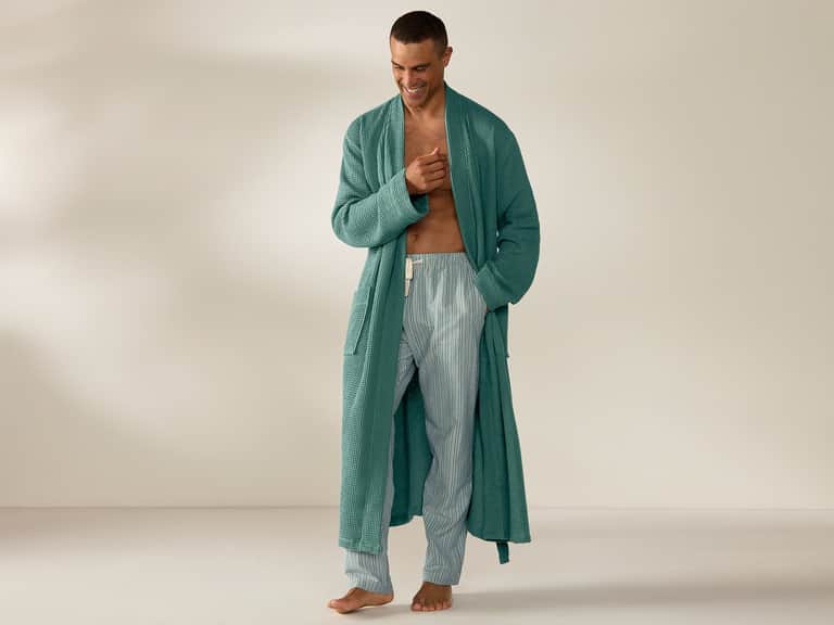 Unisex Organic Waffle Robe image