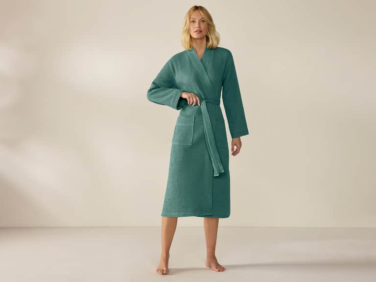 Unisex Organic Waffle Robe image