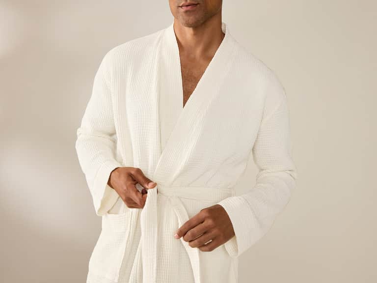 Unisex Organic Waffle Robe image