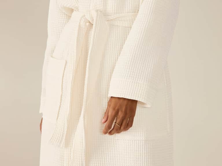 Unisex Organic Waffle Robe image